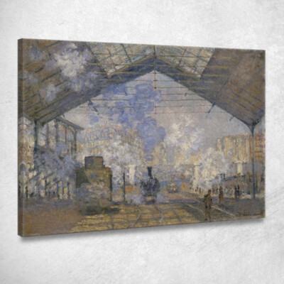 La Stazione Saint-Lazare Claude Monet, mnt335 Gemälde auf Leinwand gedruckt