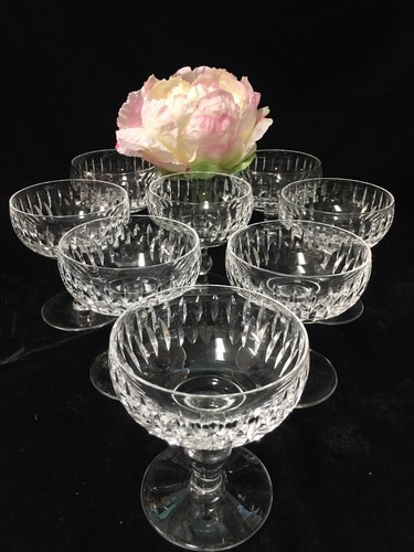 (8) Waterford Crystal 'Maureen' 4.375 Inch CHAMPAGNE/SHERBET Glasses - Picture 2 of 9