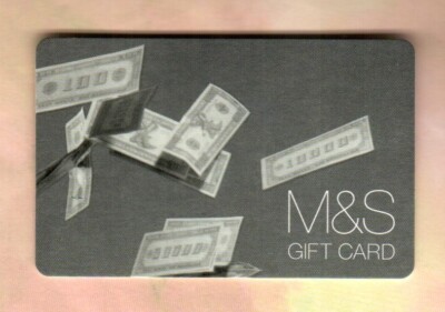 MARKS & SPENCER ( UK ) Money Blowing in the Wind ( 2015 ) Gift Card ( $0 )