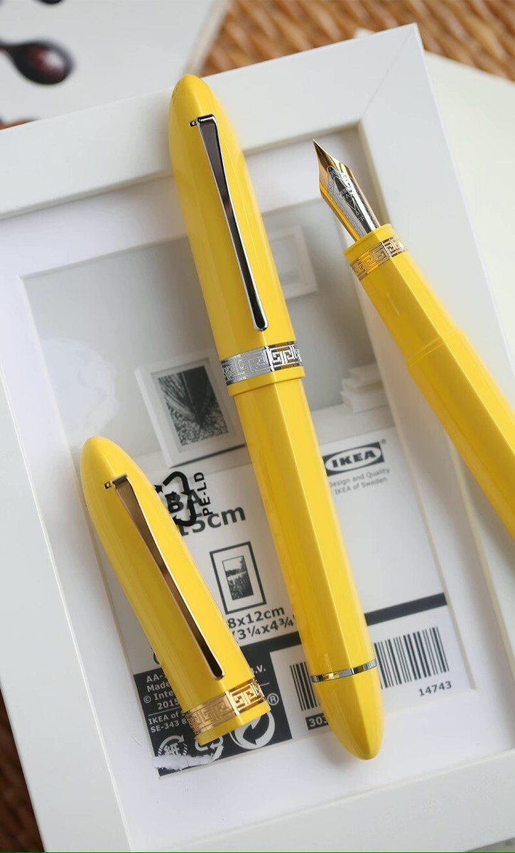 Majohn V60 Curved Triangular Piston Fountain Pen Resin