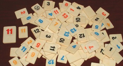 2 für 99p RUMMIKUB ERSATZZAHL KACHEL Reise GRÖSSE NUMMER & FARBE WÄHLBAR