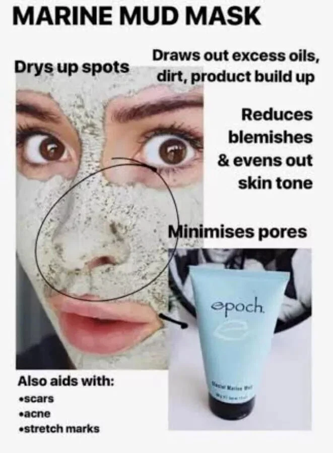 NuSkin Epoch Glacial Marine Mud Mask Skincare 125g RRP£35 - Image 3 of 4