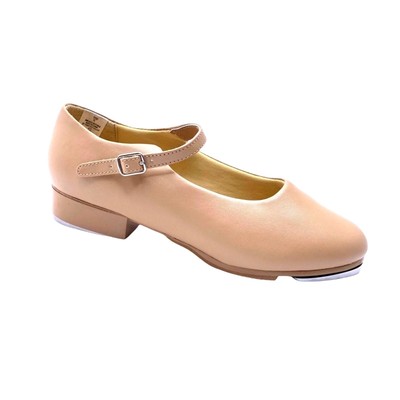 Little Girls Mary Jane Tap Shoes Caramel Beige Buckle 12.5 Dance Class Recital