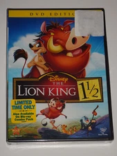 THE LION KING 1 1/2 DVD 2012 BRAND NEW FACTORY SEALED SIMBA ELTON JOHN TIM RICE