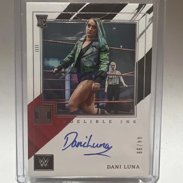 2022 DANI LUNA IMPECCABLE WWE INDELIBLE INK ROOKIE 44/99