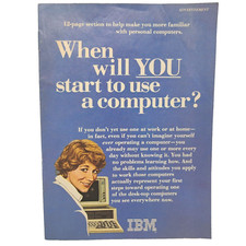 IBM Booklet Advertisement When will you Start to use a Computer