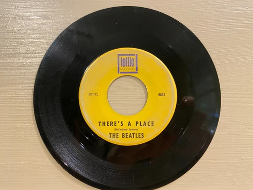 BEATLES -"Twist & Shout/There's A Place"- Purple Tollie- 45rpm - 1964 Plays well
