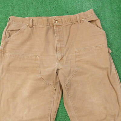 CARHARTT DOUBLE KNEE DUCK CANVAS CARPENTER WORK PANTS MENS