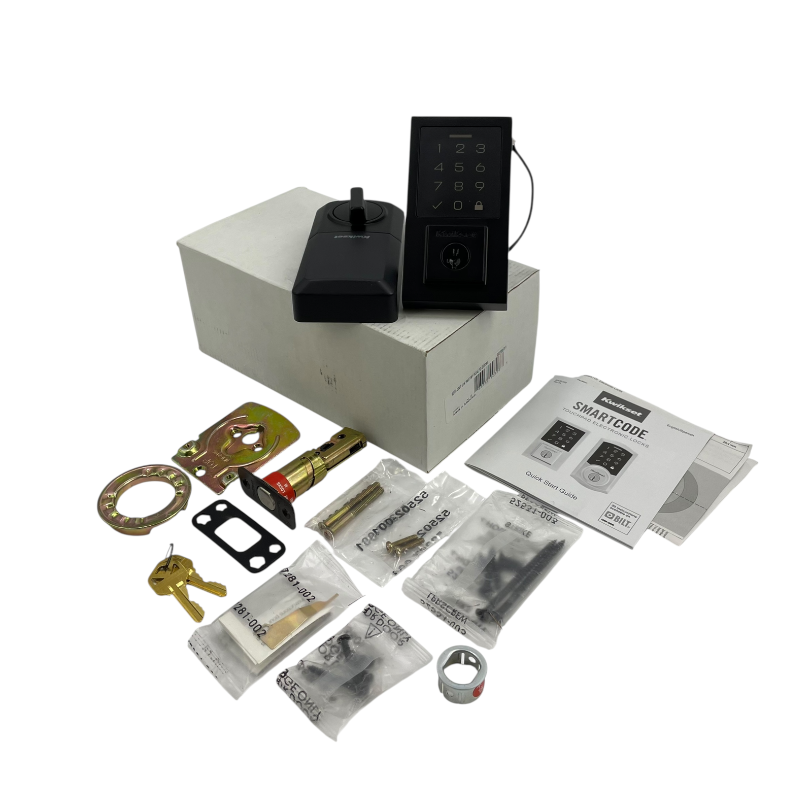 Kwikset SmartCode 270 Keyless Touchpad Deadbolt Lock in Matte Black 992700-011-image