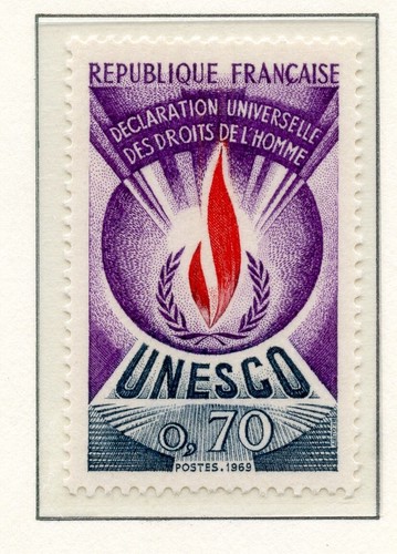 BRIEFMARKE FRANKREICH NEU von SERVICE NR. 42 ** UNESCO