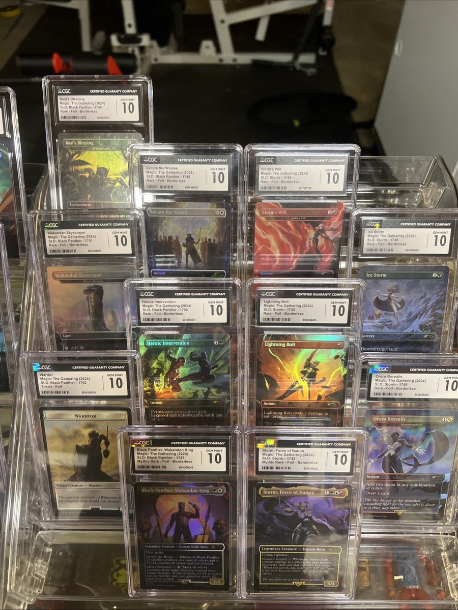 Marvel Secret Lair MTG Cgc 10 Magic The Gathering Foil Complete