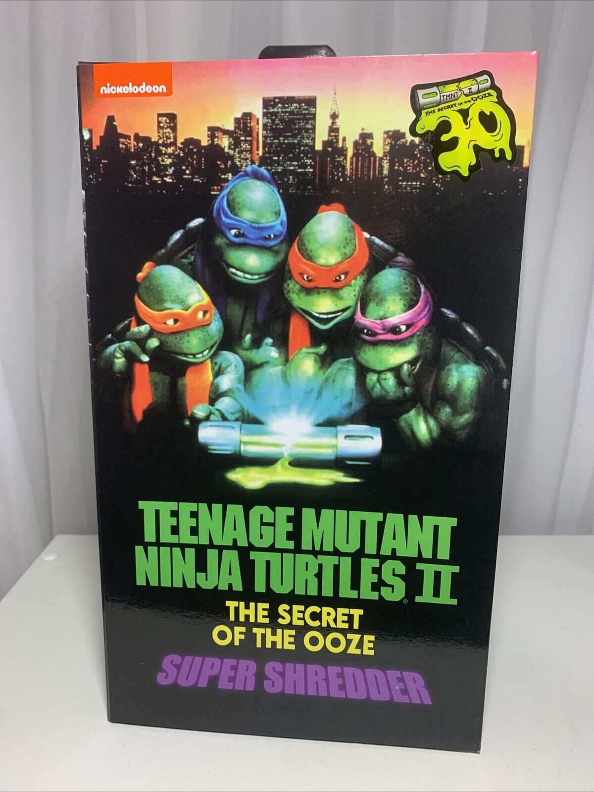 NECA Super Shredder Teenage Mutant Ninja Turtles 2 Secret of The Ooze 30th  TMNT