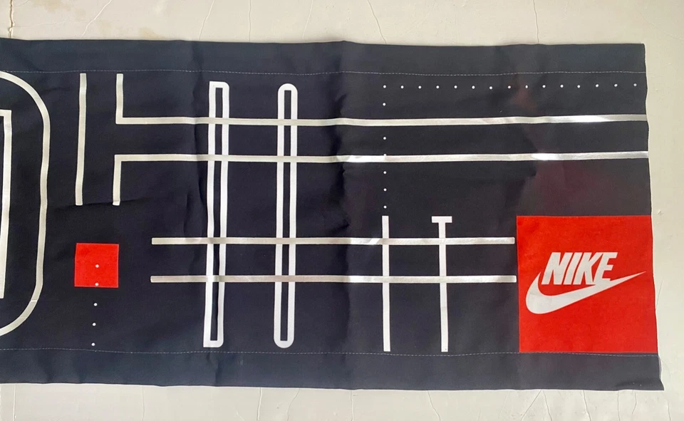 Vintage Fabric NIKE Just Do It Retail Store Advertising Banner Sign Shoes - Image 3 of 4