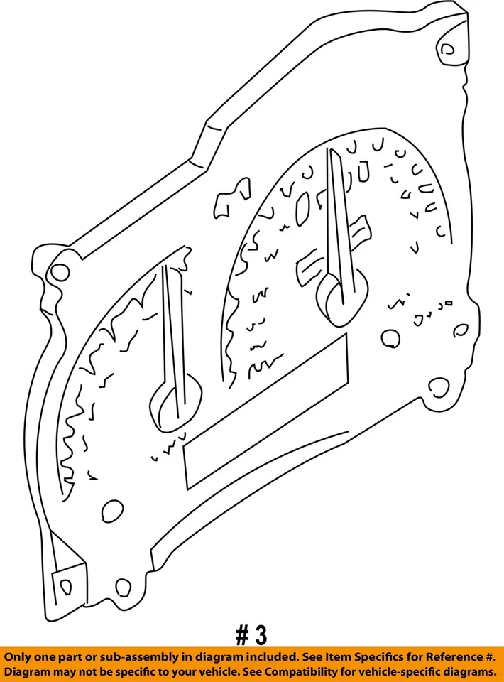 Used Speedometer Gauge fits: 1998 Ford Ranger head only MPH Grade A - Image 3 of 4