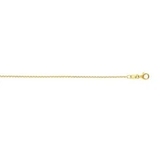 14k Yellow Gold 1.9mm Round Cable Chain Necklace with Lobster Clasp - 16"18"20"