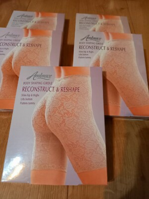 3 pcs Ambrace Body Shaping Girdle Shapewear Nude  Lifts Bottom Reshape Slim Hip
