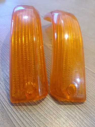 BMW VINTAGE 5 E12 TURN SIGNAL LENSES LEFT & RIGHT SIDE NEW. - Picture 3 of 12