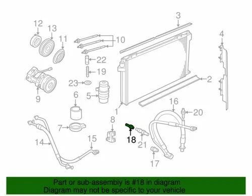 Interruptor de presión del sistema de aire acondicionado genuino Ford 6F9Z-19D594-AA fabricante de equipos originales nuevo Foto 2 de 2
