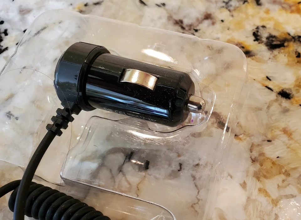 LOTE 2 Scosche StrikeDrive Micro 12W/2.4A Micro-USB Cargador de Coche Enrollado - Negro Foto 4 de 4