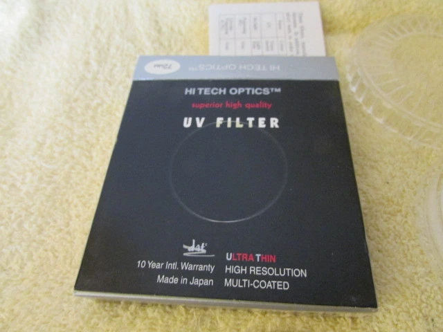 NOS HI TECH OPTICS 72MM UV FILTER    BX-AB - Image 3 of 3