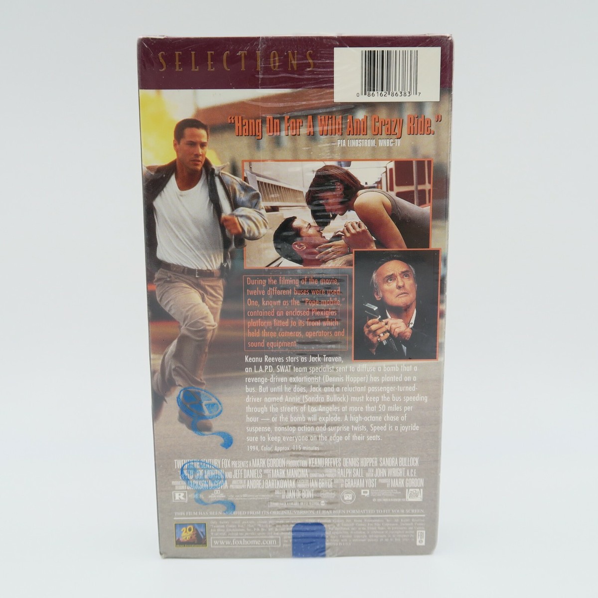 Speed VHS Keanu Reeves Action Movie Sealed 20th Century Fox