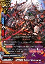 Buddyfight TCG card S-BT02A-SP/0011EN R CHAOS Iyonorasetsuryu Blazing Overclash