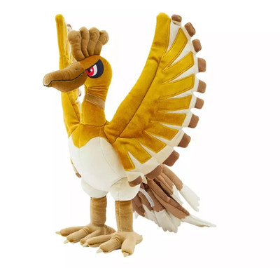 Pokemon 25th Anniversary Gold & Silber Ho-oh Premium Plüschtier Pokemon Center NEU