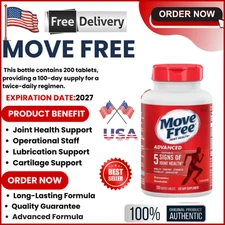 Move Free Advanced Joint Health Supplement ~ 200 Tablets ~ EXP 2027 !!!