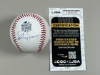 Dansby Swanson Signed 2021 World Series Baseball JSA COA Atlanta Braves WS Cubs