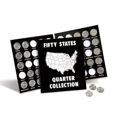 Current Collector 50 States Quarter Album - 6.5 x 2 x 1 inches, multicolored
