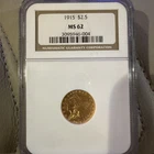 MS62 1915 $2.50 Indian Head Gold Quarter Eagle NGC *3468
