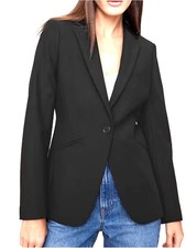 Banana Republic Classic fit Wool blend Blazer Women  s 8P Single breasted Black