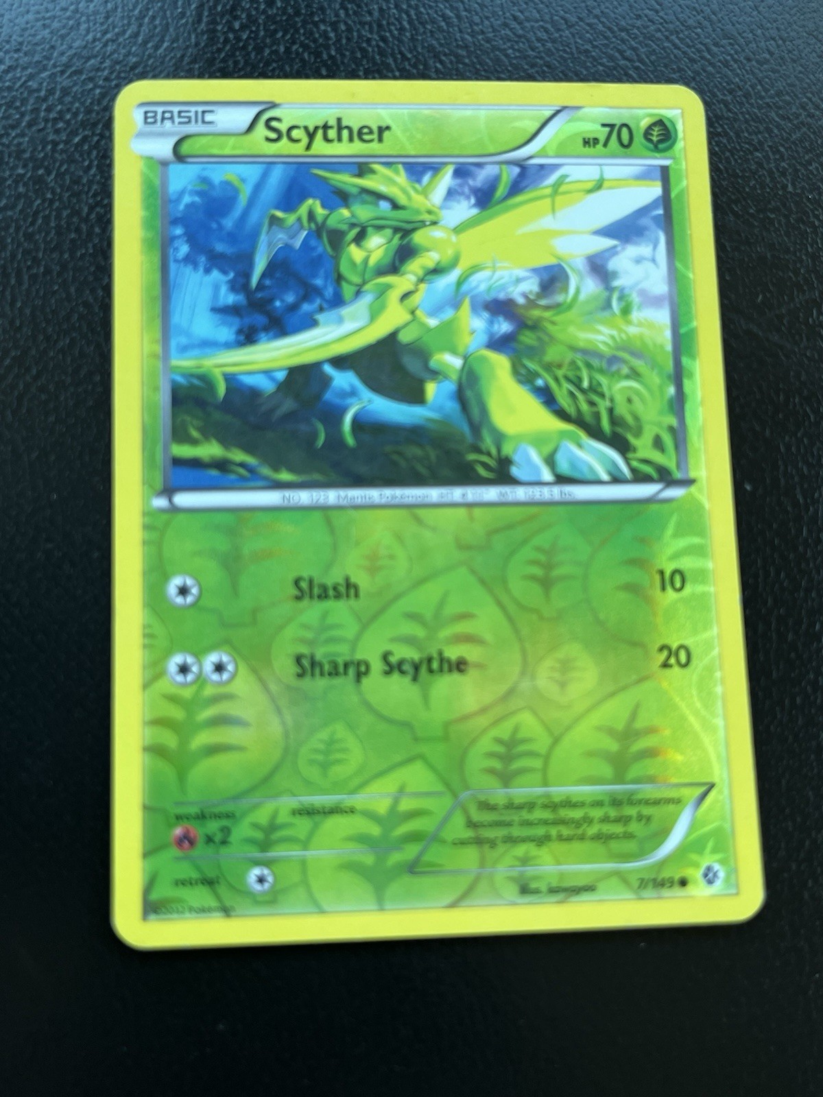 Boundaries Crossed #7/149 Scyther Reverse Holo - NM