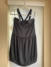 Stella McCartney Silk Bubble Pleated Dress With Bow Size 38