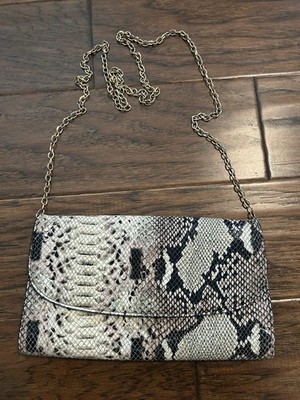 Nordstrom Leather Snakeskin Crossbody Purse