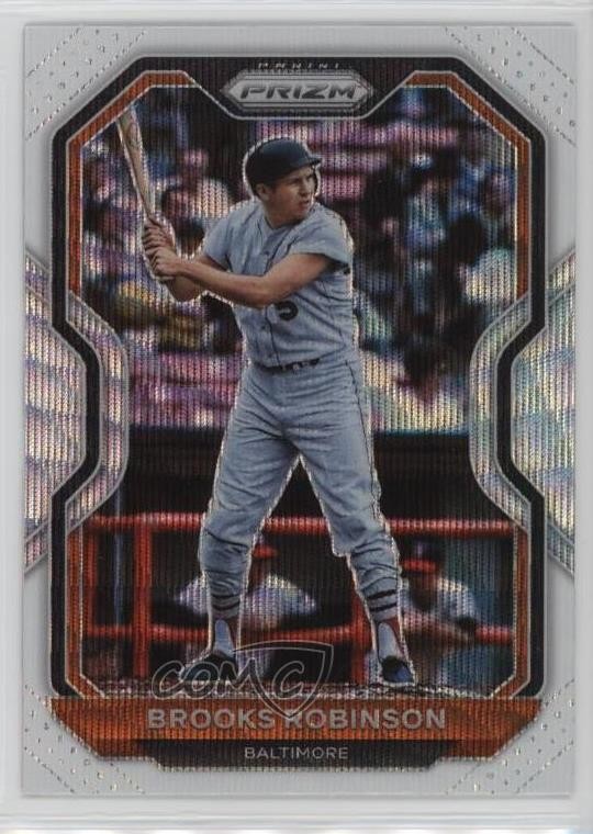 2021 Panini Prizm White Wave Prizm Brooks Robinson #59 HOF 0a6