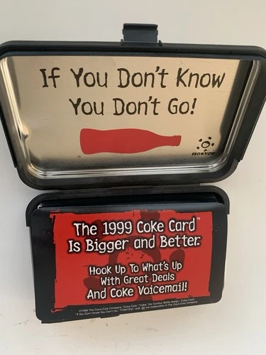 RARE 1999 Coca-Cola Coke Card Voicemail Box Tin Set Unused Complete Vintage