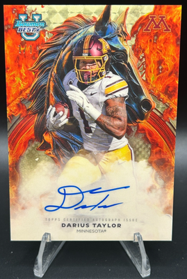 #ad 2025 Bowman Best Darius Taylor Workhorse RC Auto #WA DT Superfractor 1 1 Gophers $499.99