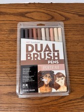 Tombow Dual Brush Pens Art Markers Brush and Fine Tip, Portrait