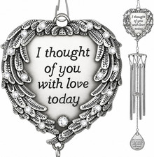 Memorial Wind Chimes Outdoor Sympathy Gift for Loss of Loved One, Mom, Dad, Hu