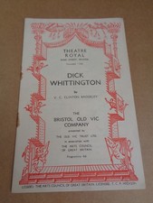 Peter O'Toole - Dick Whittington - 1955 Bristol Panto Programme (Eric Porter)