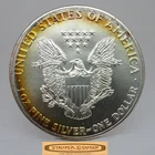 1986 American Silver Eagle 1 oz .999 Silver, Both Side Toned - #C59467NQ