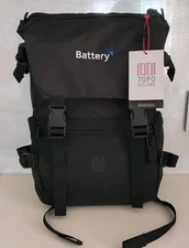 Topo Designs Rover Pack Classic Backpack | Black/Black | NWT 20L - Battery Logo