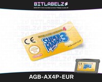 Super Mario Advance 4: Super Mario Bros. 3 [AGB-AX4P-EUR] Game Boy Advance Label