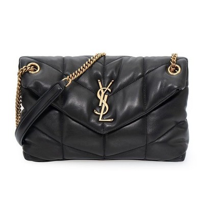Saint Laurent Nappa Quilted Leather Puffer Small 67191797 [U]