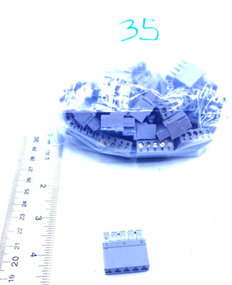 Wago Lot of 35, 5 Position Pluggable Terminal Block Grey READ Please