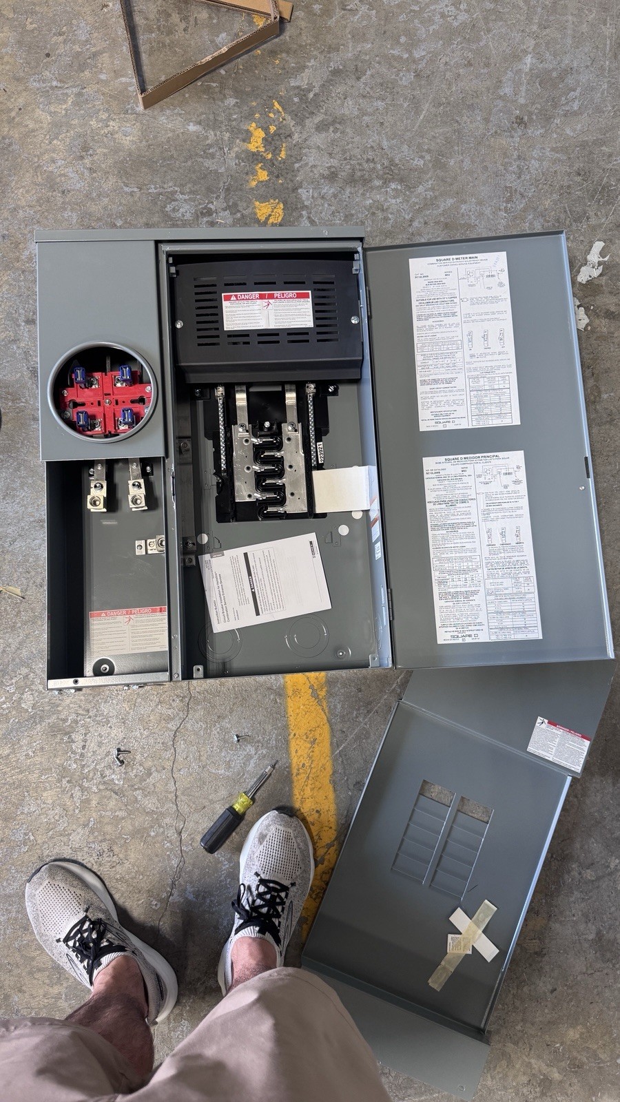 Square D SC12L200S Outdoor Meter Panel - MLO - Underground