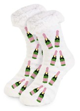 Champagne slipper Socks By House Party