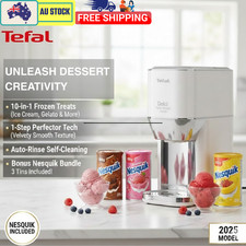 Tefal Dolci Nesquik Ice Cream Maker Bundle 'Rise White' NQ32IG6048 Limited Editi