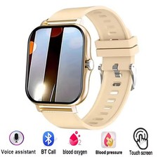 Smartwatch Uomo Donna, Orologio Smartwatch 1,85» Smart Watch Sonno Cardio Oro
